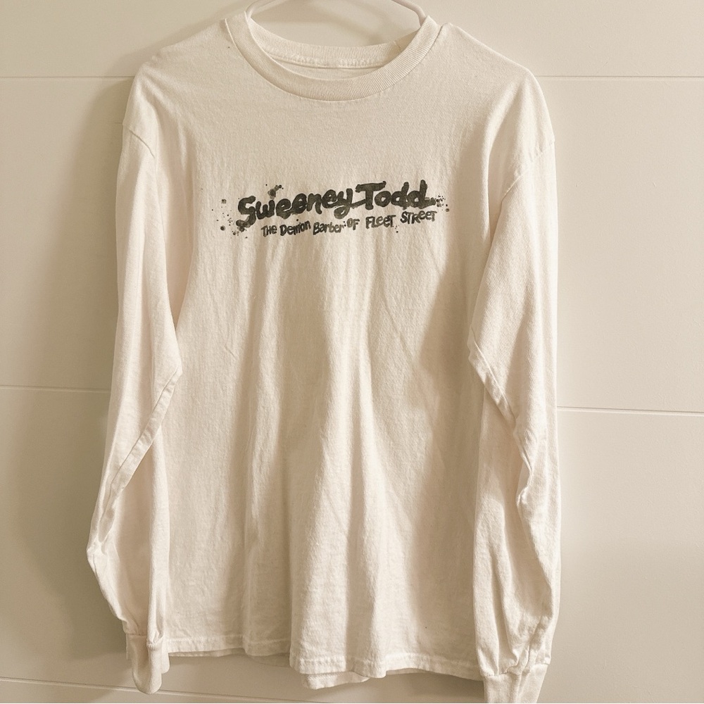 Sweeney Todd The Demon Barber of Fleet Street Long Sleeve T shirt size M